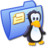 Folder Blue Linux